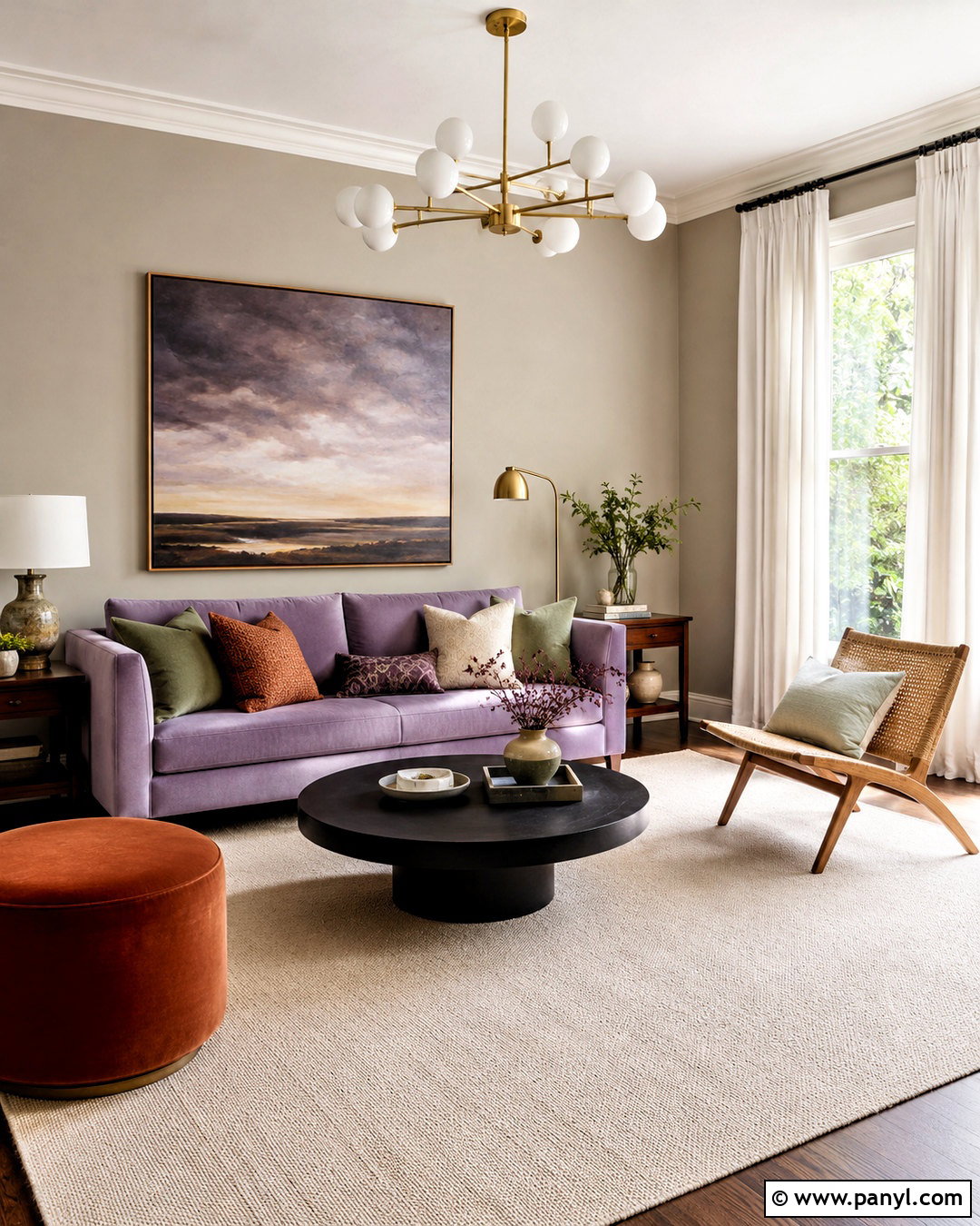 Lilac Sofa Living Room - 20 lilac living room ideas