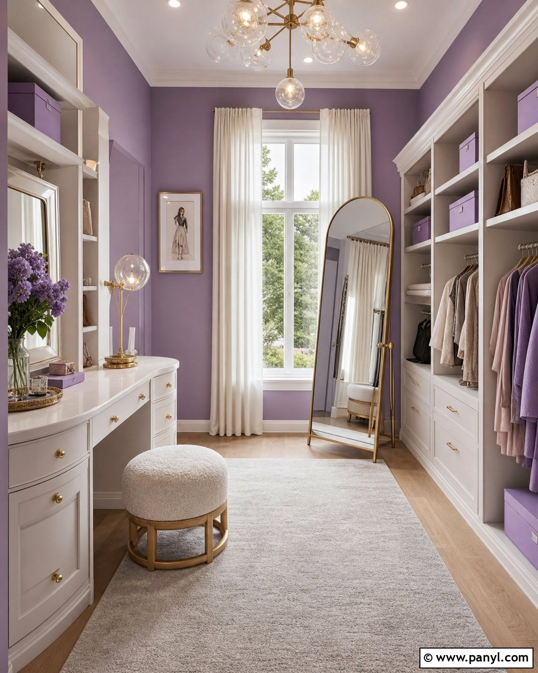 Lilac Wall Color - 30 cute wall colors