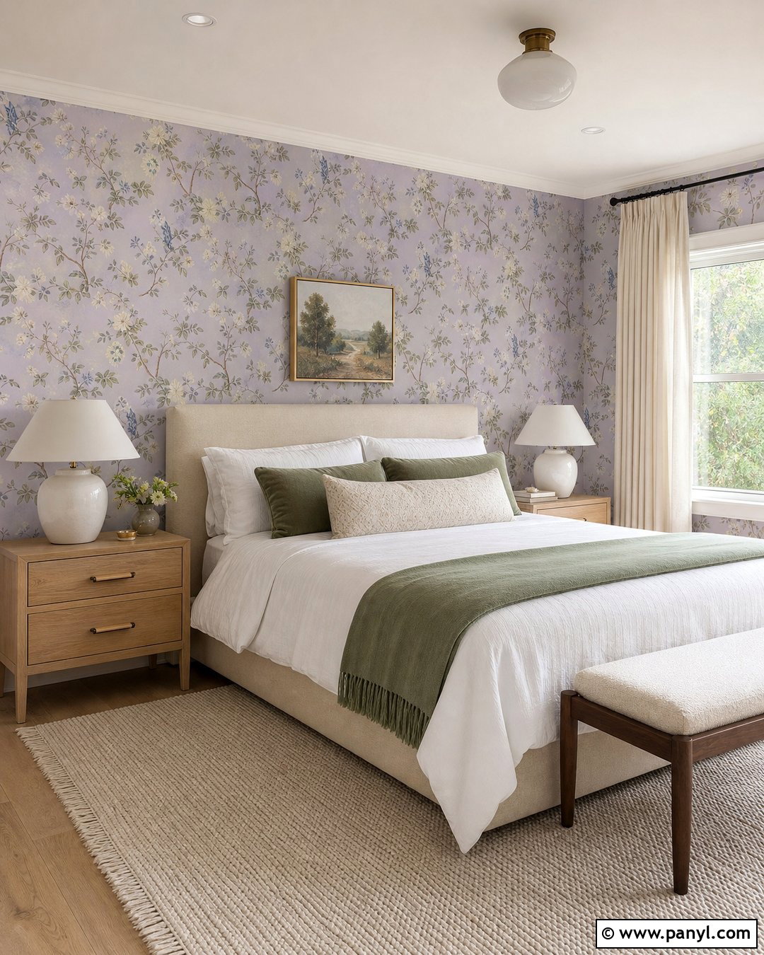 Lilac Wallpaper Walls With Floral Pattern - 35 lilac walls