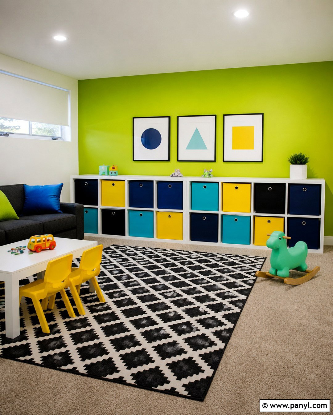 Lime Green Accent Wall Playroom - 20 Green Accent Wall Playroom Ideas