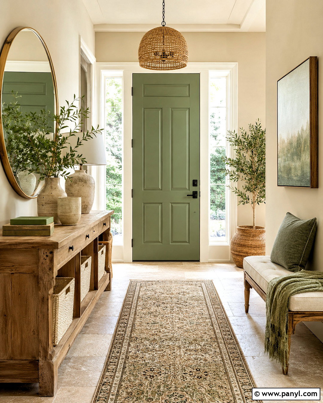 Lime Green And Beige Entryway - 20 lime green color scheme ideas