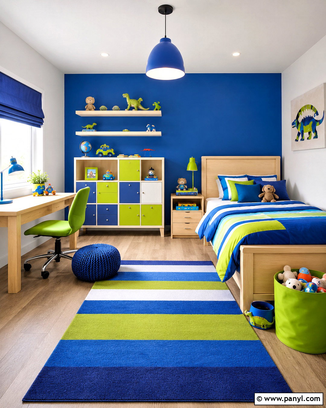 Lime Green And Cobalt Blue Kids Room - 20 lime green colour palette ideas