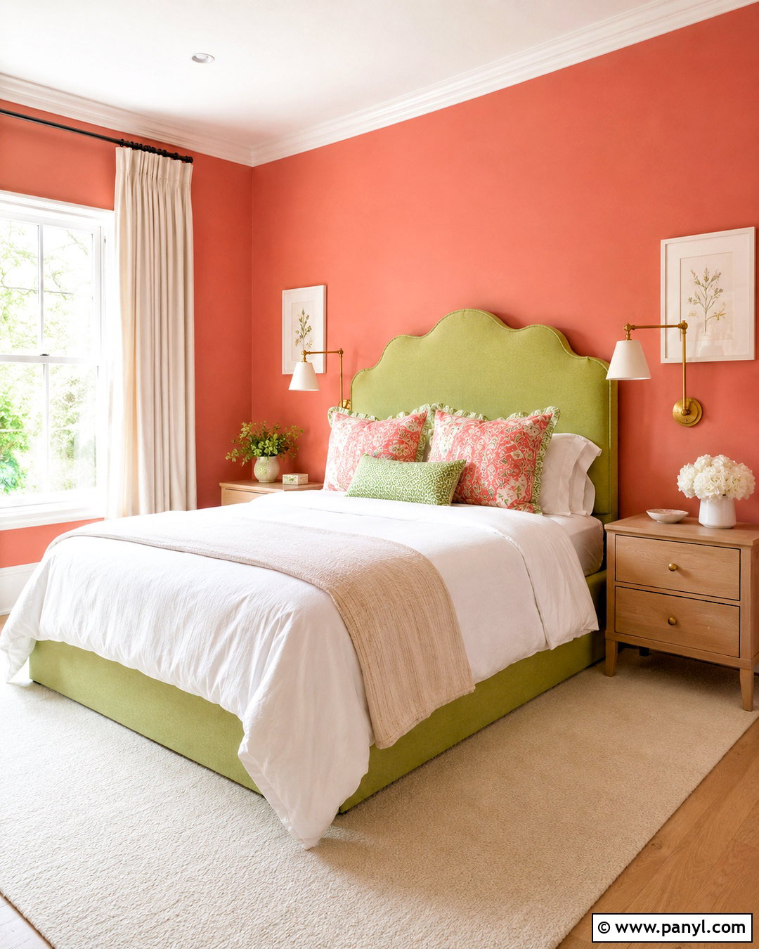 Lime Green And Coral Guest Room - 20 lime green color scheme ideas