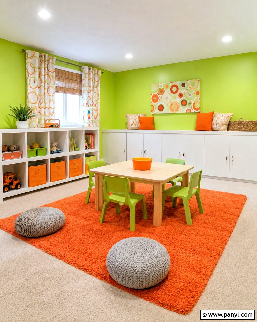 Lime Green And Orange Playroom - 20 lime green color scheme ideas