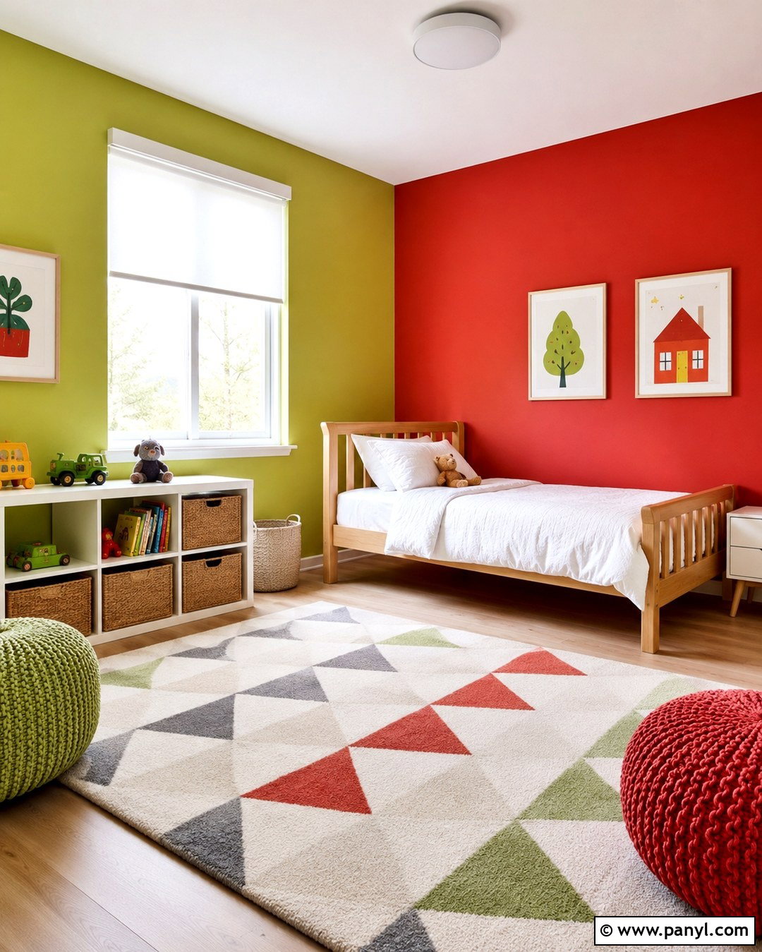 Lime Green And Red Kids Room - 20 Red And Green Walls