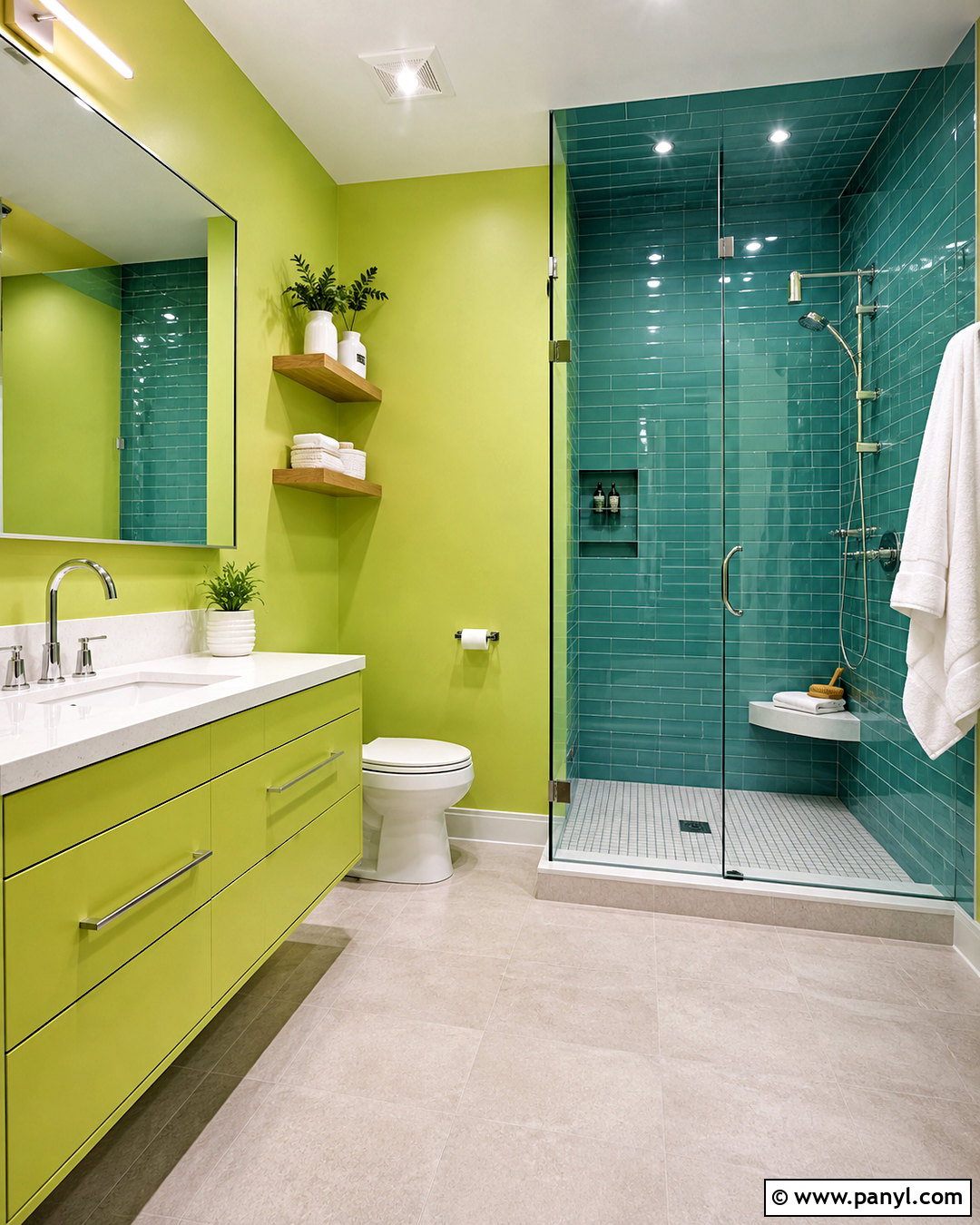 Lime Green And Teal Bathroom - 20 lime green color scheme ideas