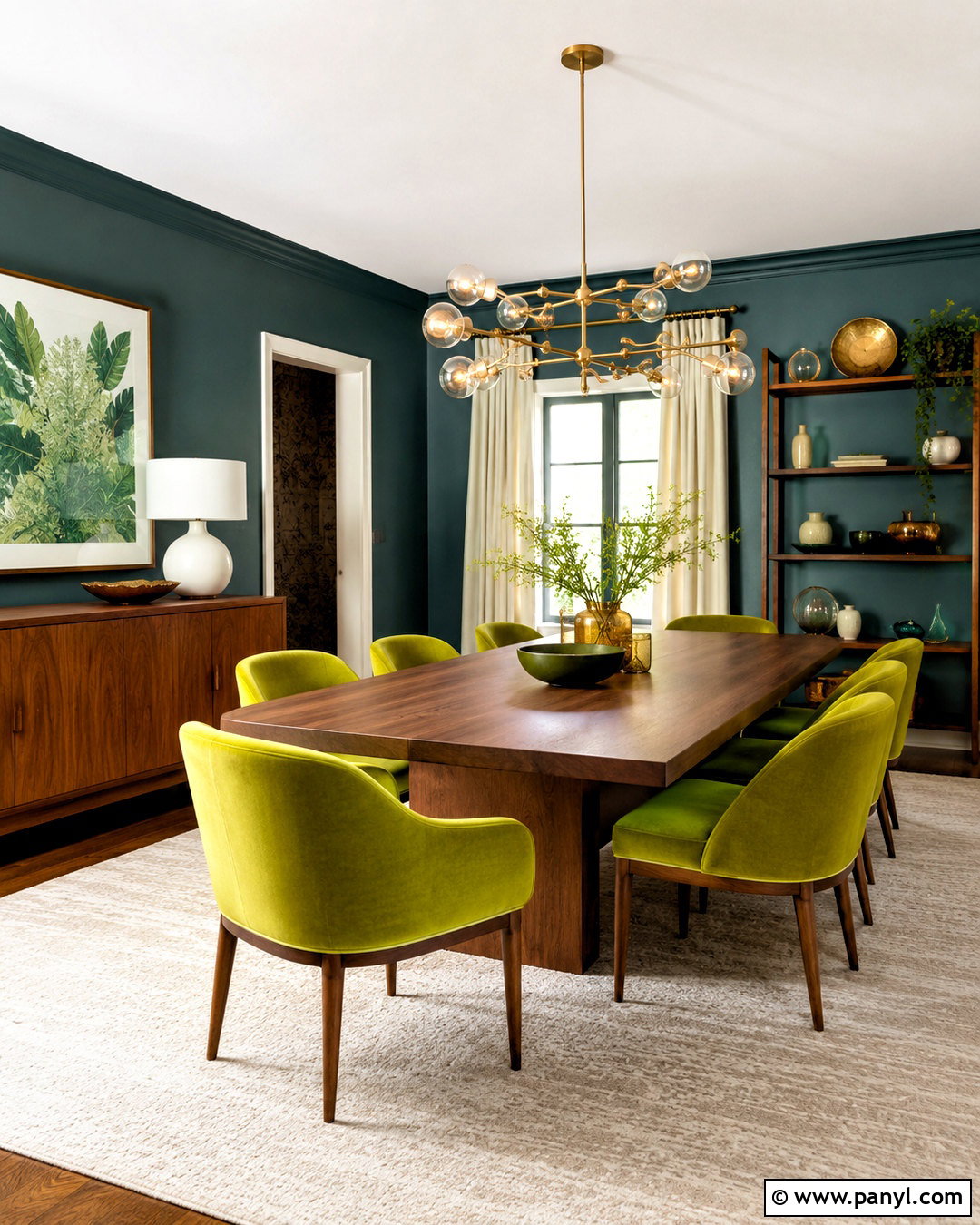 Lime Green And Teal Dining Room - 20 lime green colour palette ideas