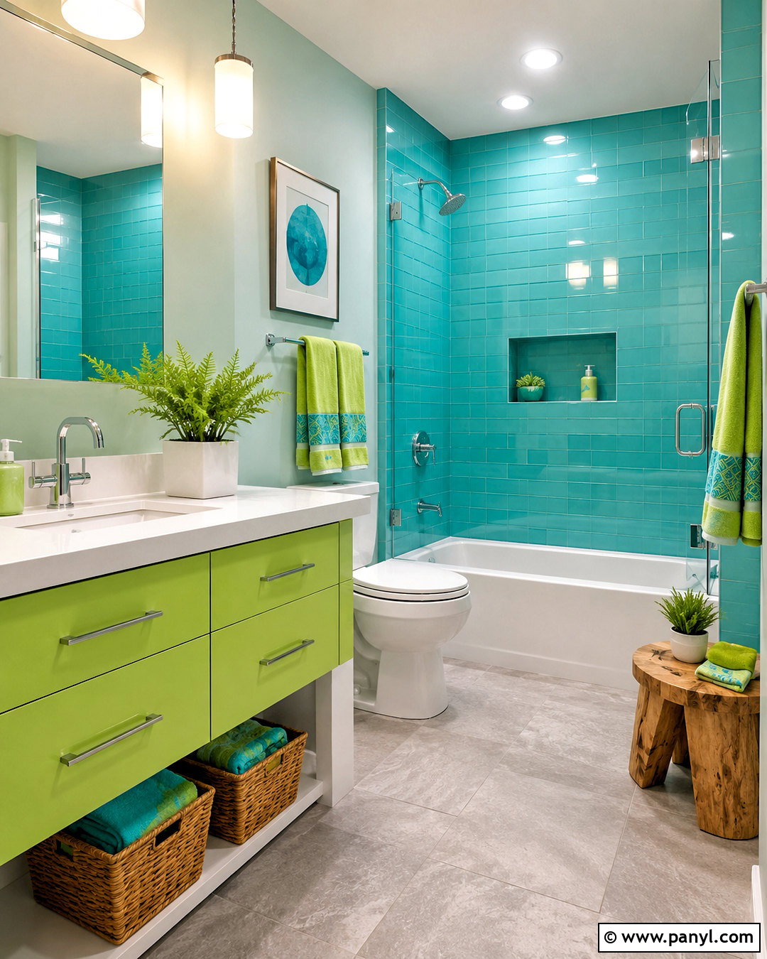 Lime Green And Turquoise Color Palette - 20 lime green color palette ideas