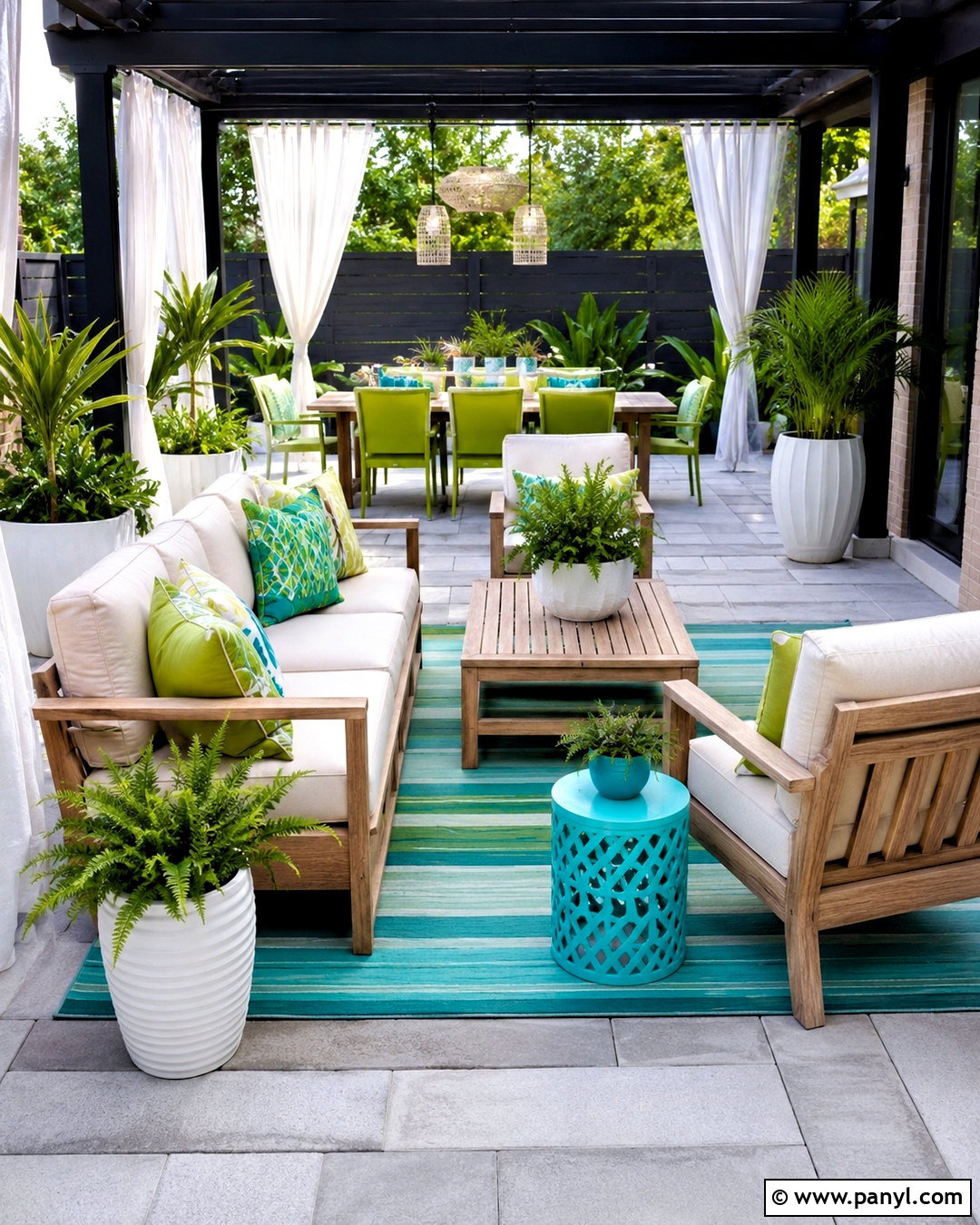 Lime Green And Turquoise Patio - 20 lime green color scheme ideas