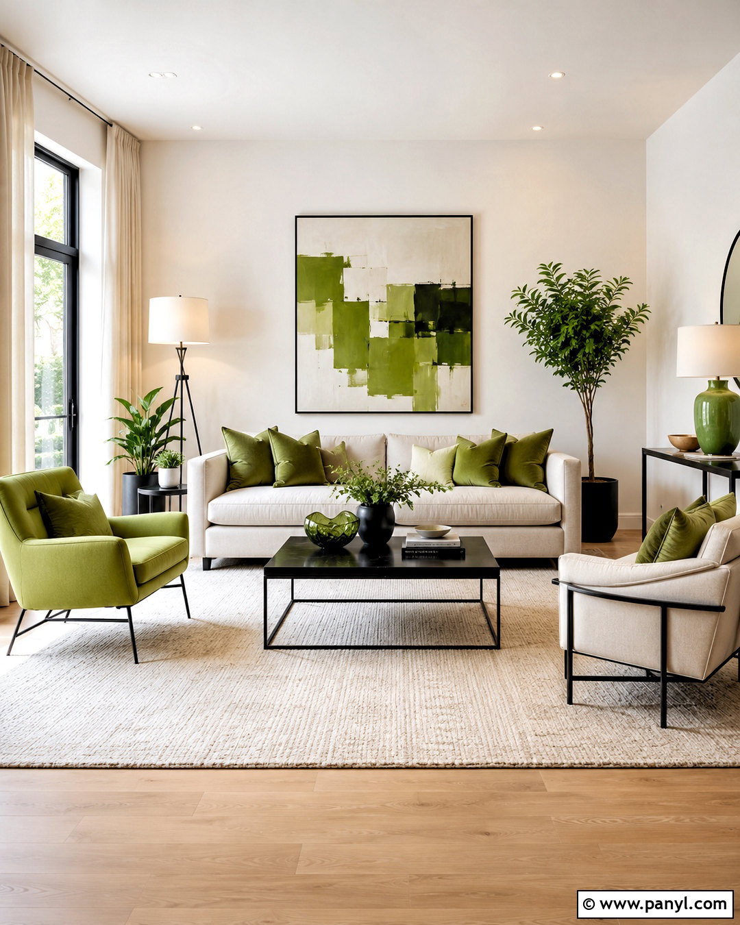 Lime Green And White Living Room - 20 lime green colour palette ideas