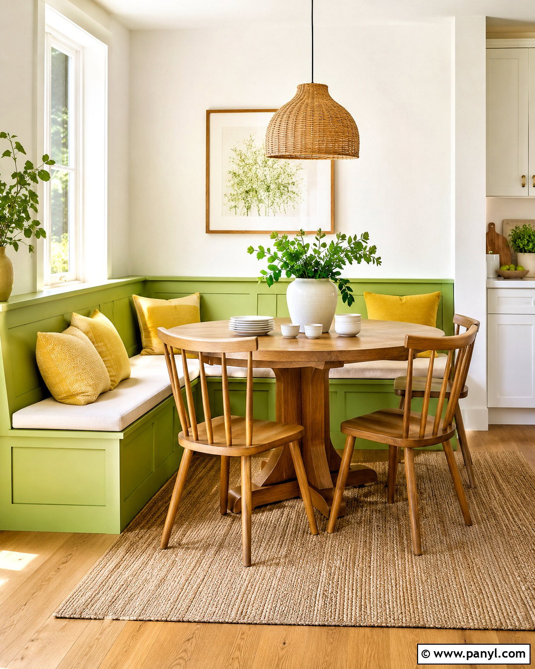 Lime Green And Yellow Breakfast Nook - 20 lime green color scheme ideas