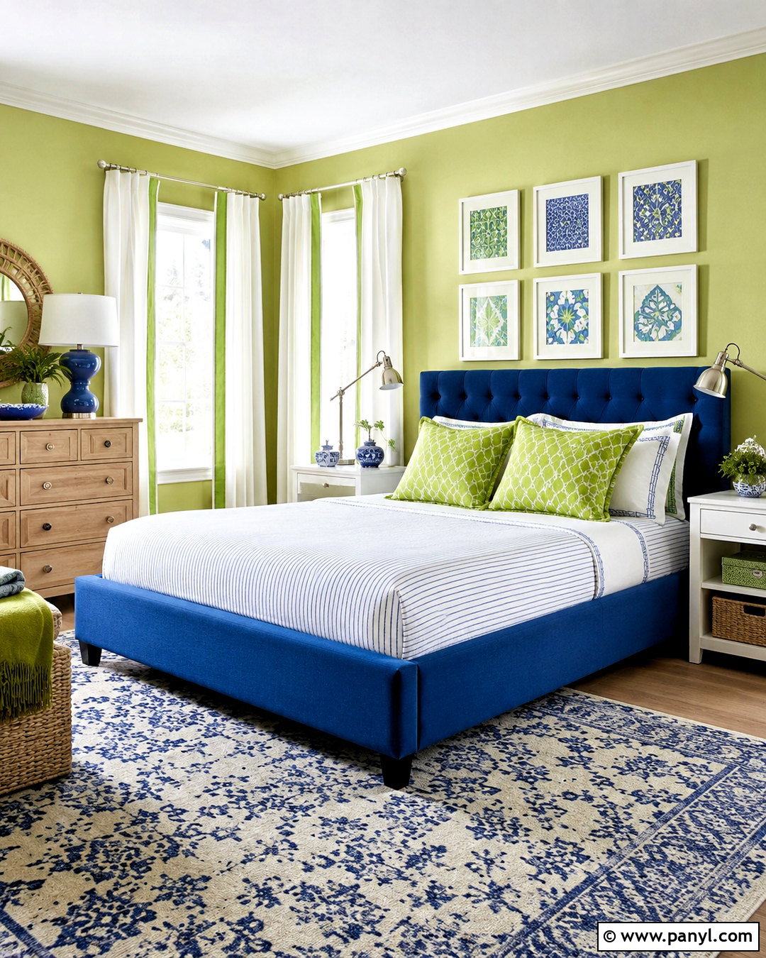 Lime Green Bedroom With Blue Accents - 20 lime green room ideas bedroom ideas