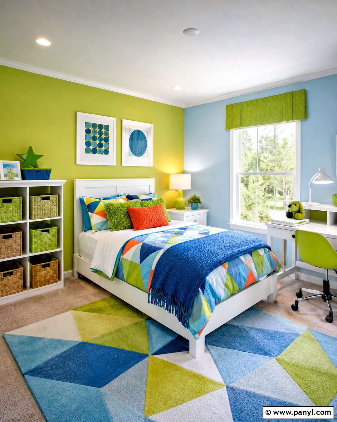 Lime Green Kids Bedroom - 20 lime green decor ideas
