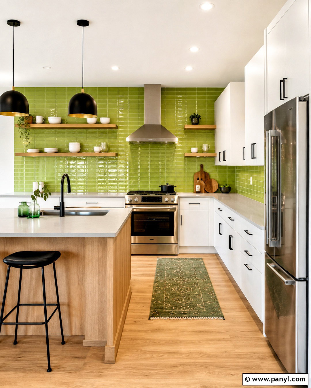 Lime Green Kitchen Backsplash - 20 lime green decor ideas