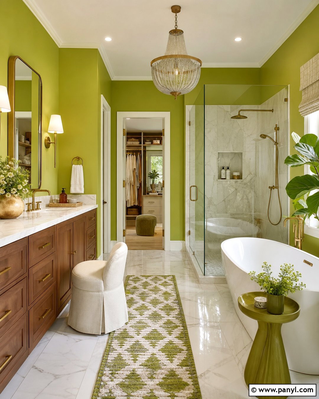 Lime Green Luxury Bathroom - 20 Lime Wall Bathroom Ideas