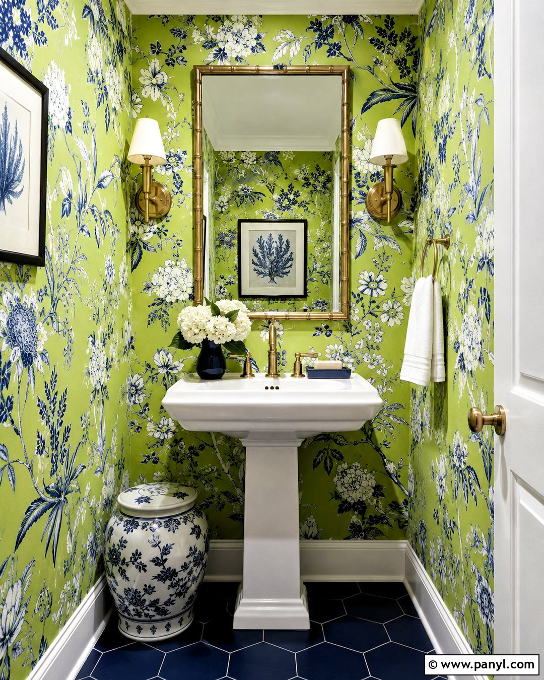 Lime Green Powder Room Wallpaper - 20 lime green decor ideas