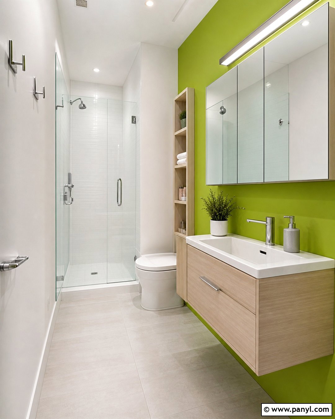 Lime Green Small Bathroom - 20 Lime Wall Bathroom Ideas