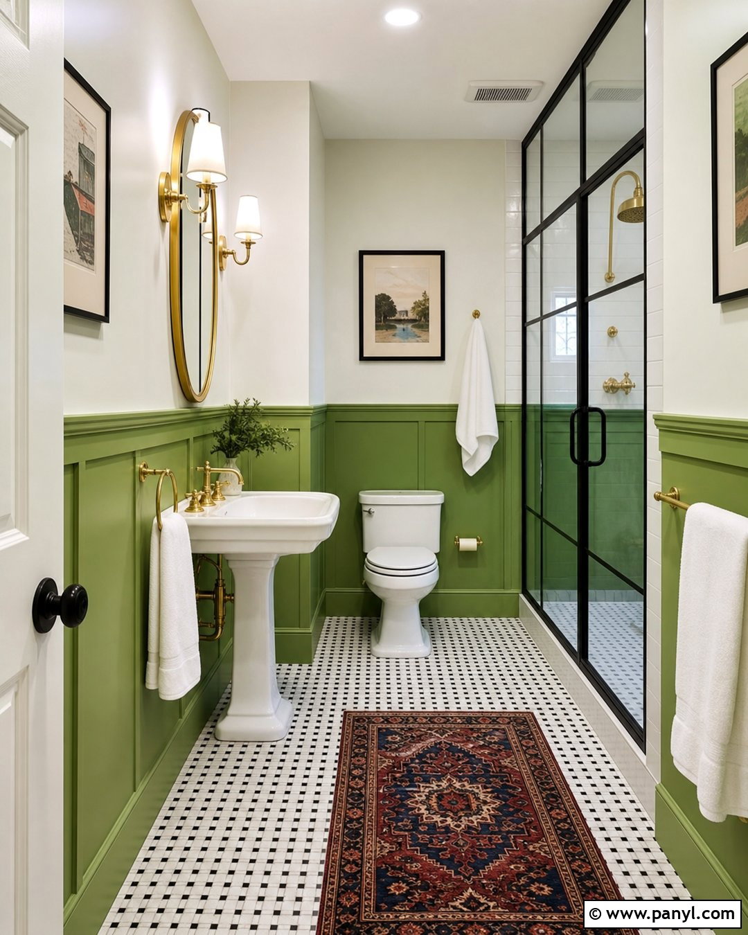 Lime Green Wainscoting Bathroom - 20 Lime Wall Bathroom Ideas