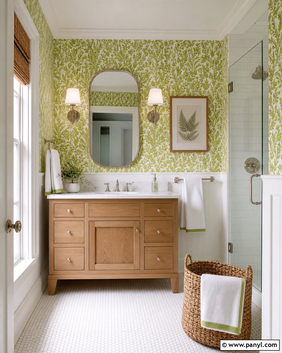 Lime Green Wallpaper Bathroom - 20 Lime Wall Bathroom Ideas