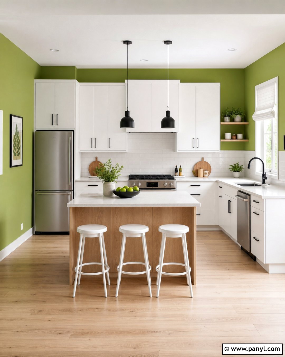 Lime Green Walls In A Kitchen - 35 Lime Green Walls