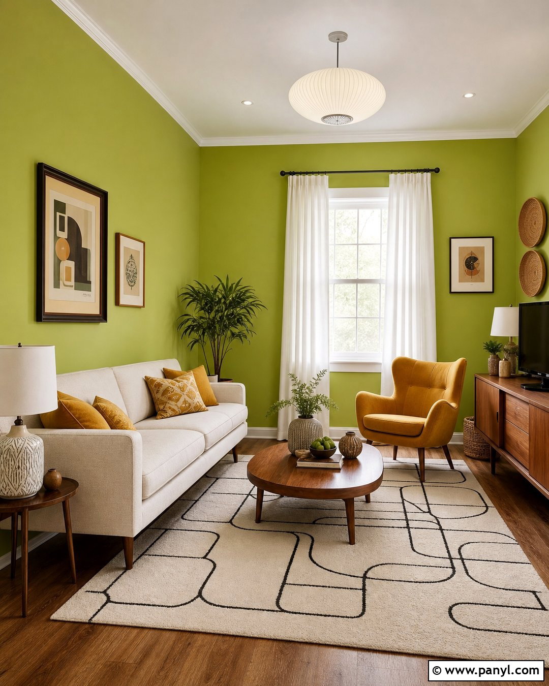 Lime Green Walls With Mustard Yellow - 35 Lime Green Walls