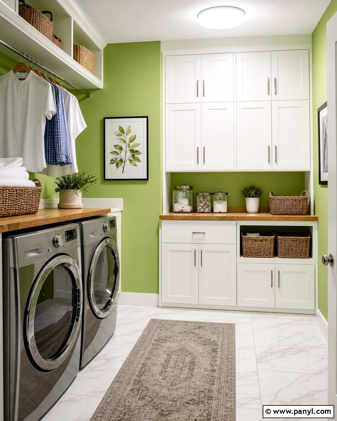 Lime Green Walls With White Cabinets - 35 Lime Green Walls
