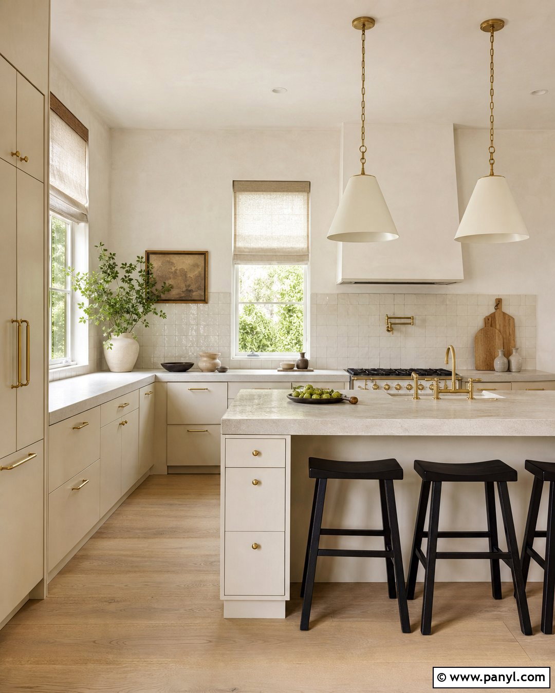 Limestone White Walls - 20 Neutral Earthy Wall Color Ideas