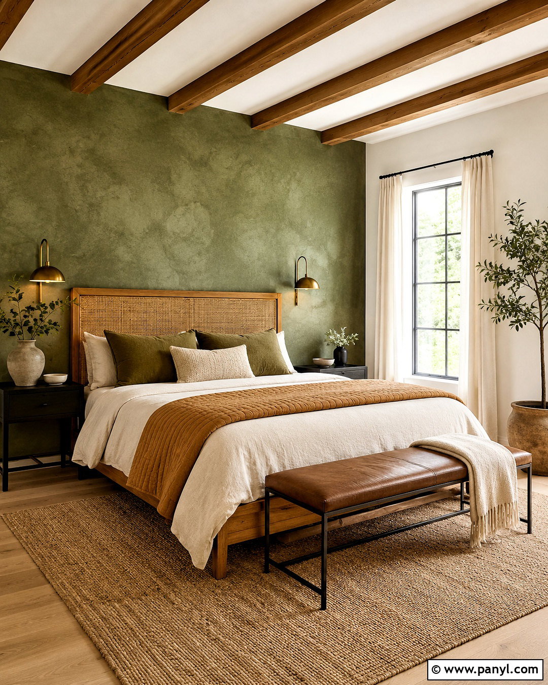 Limewash Accent Wall Bedroom - 20 limewash paint bedroom ideas