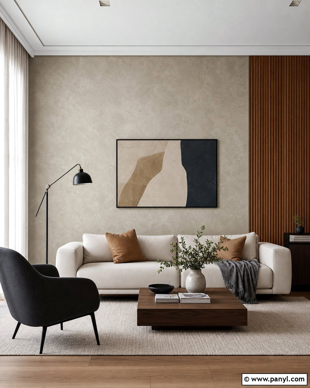 Limewash Accent Wall With Wood Slats - 35 limewash accent wall ideas