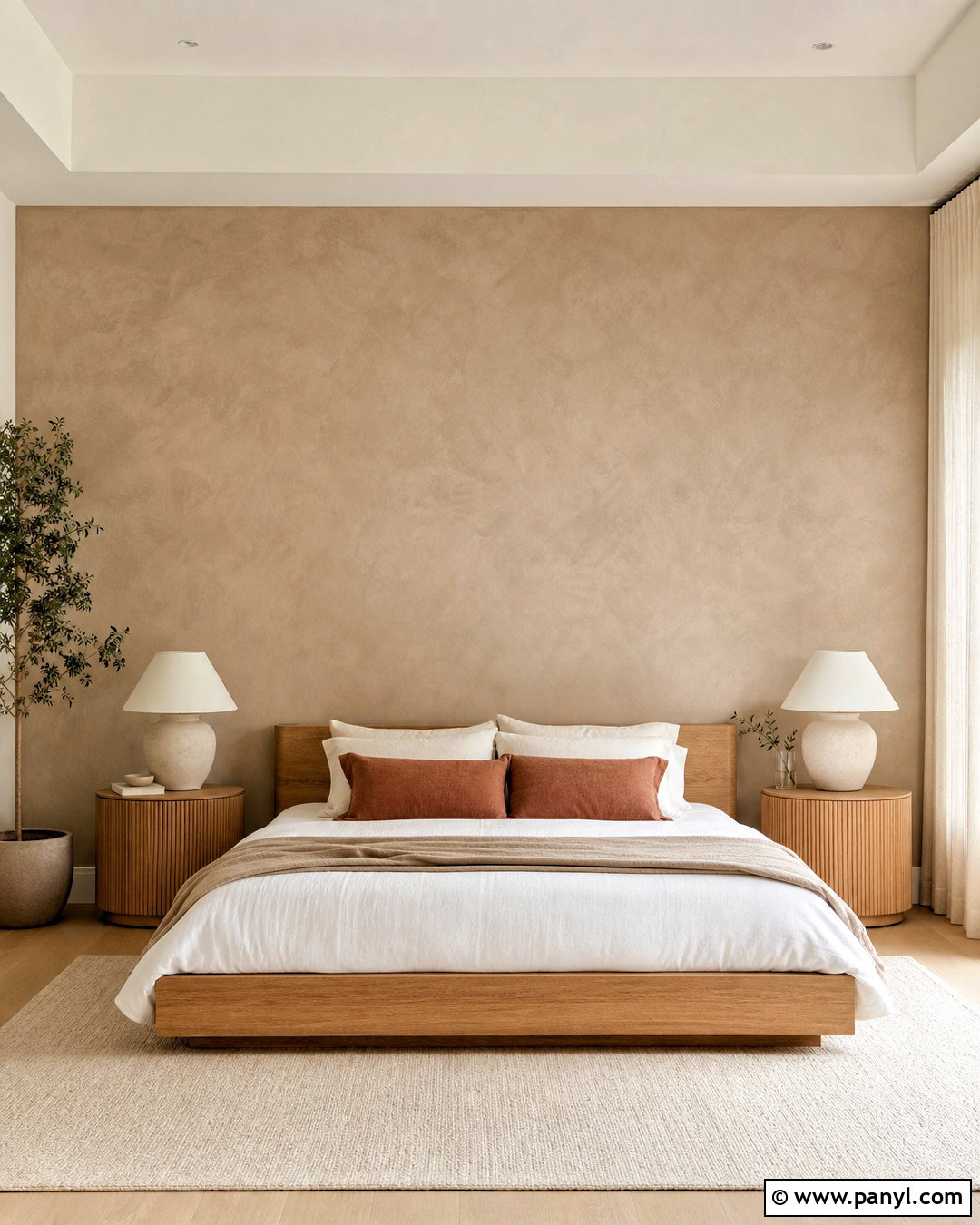 Limewash Bedroom Accent Wall - 20 accent wall ideas