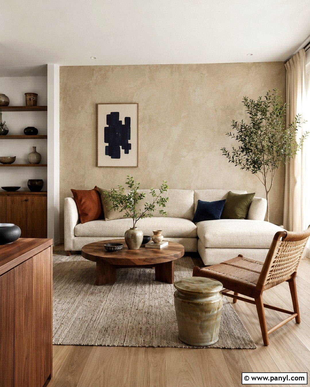 Limewash Beige Accent Wall - 20 Accent Wall Colors 2027