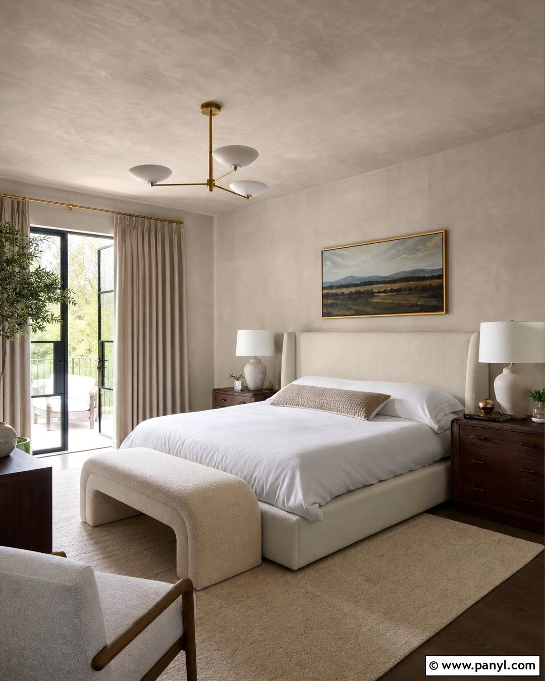Limewash Ceiling Bedroom - 35 Line Wash Walls