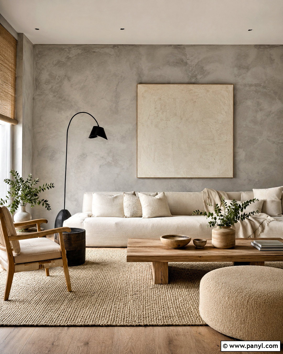 Limewash Concrete Wall Finish - 20 concrete wall paint ideas