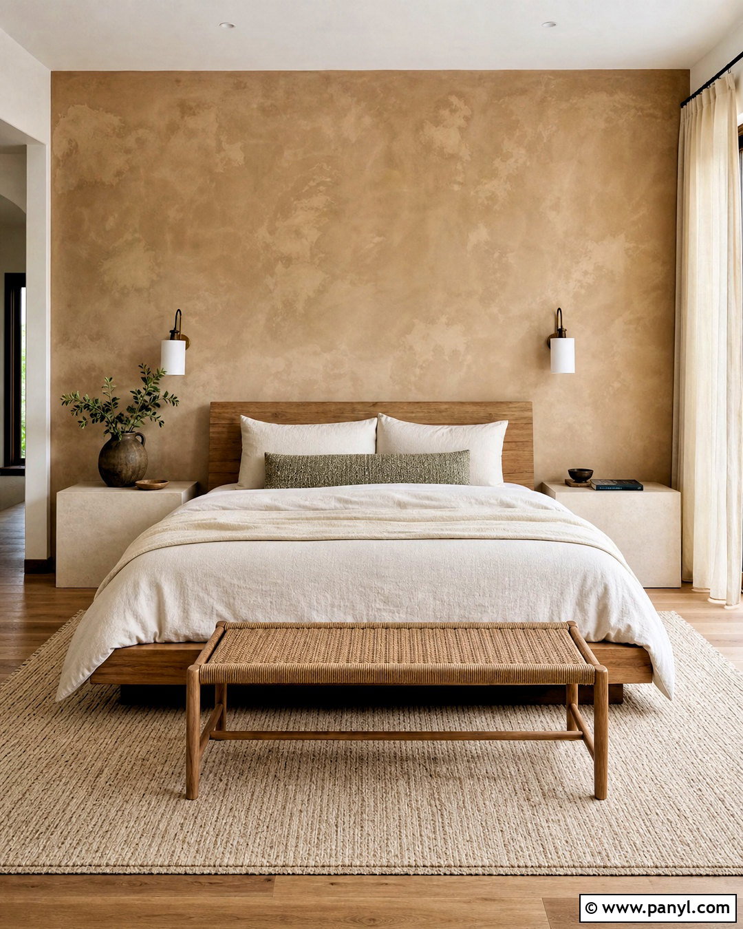 Limewash Feature Wall - 20 modern feature wall ideas