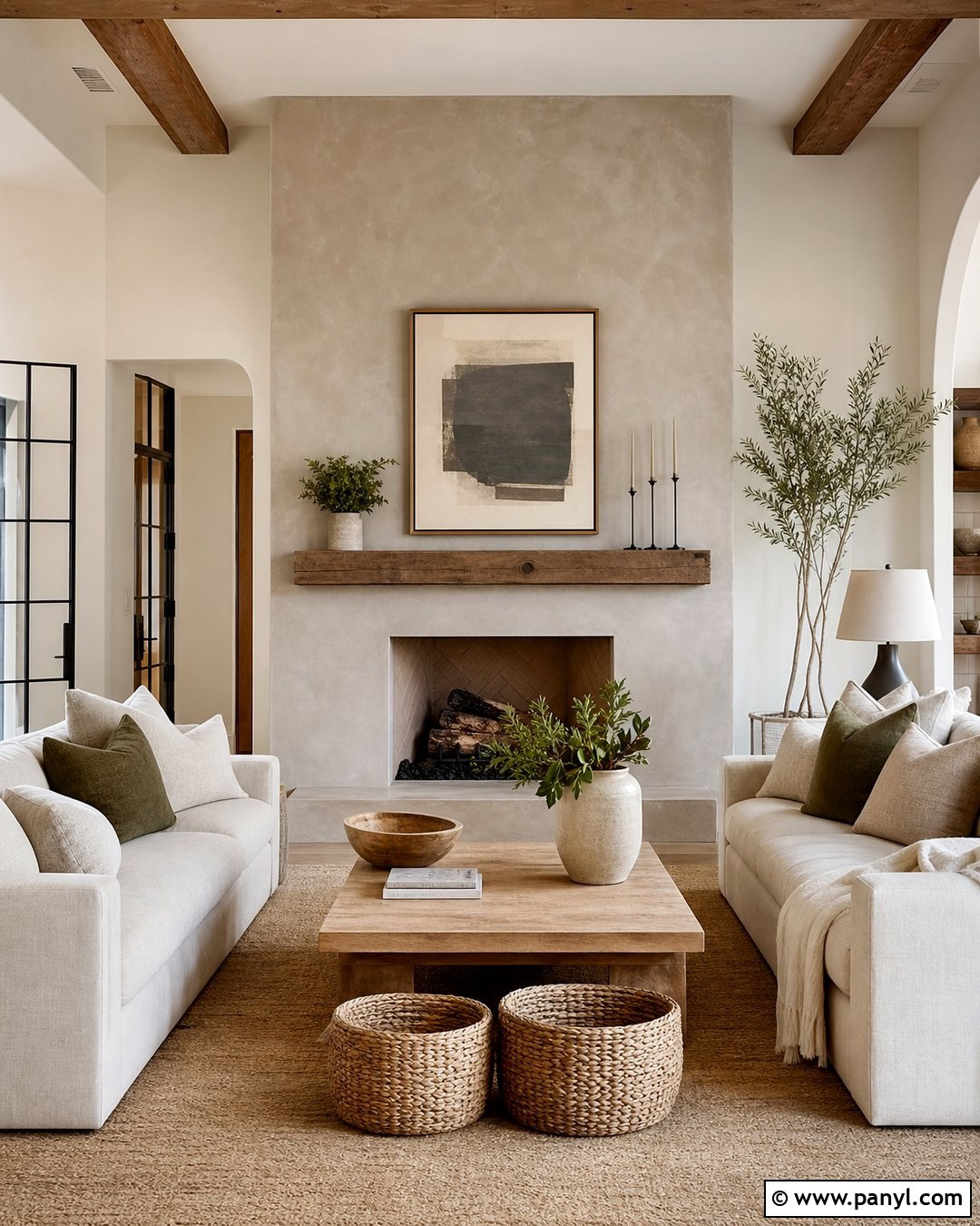 Limewash Fireplace Accent Wall - 25 Accent Wall Above Fireplace Ideas