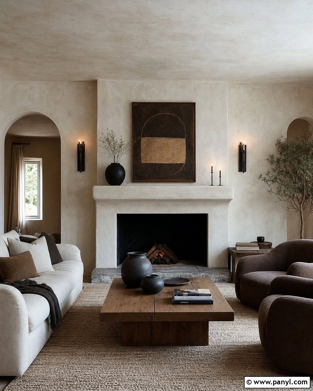 Limewash Fireplace Living Room - 25 Limewash Walls And Ceiling Ideas