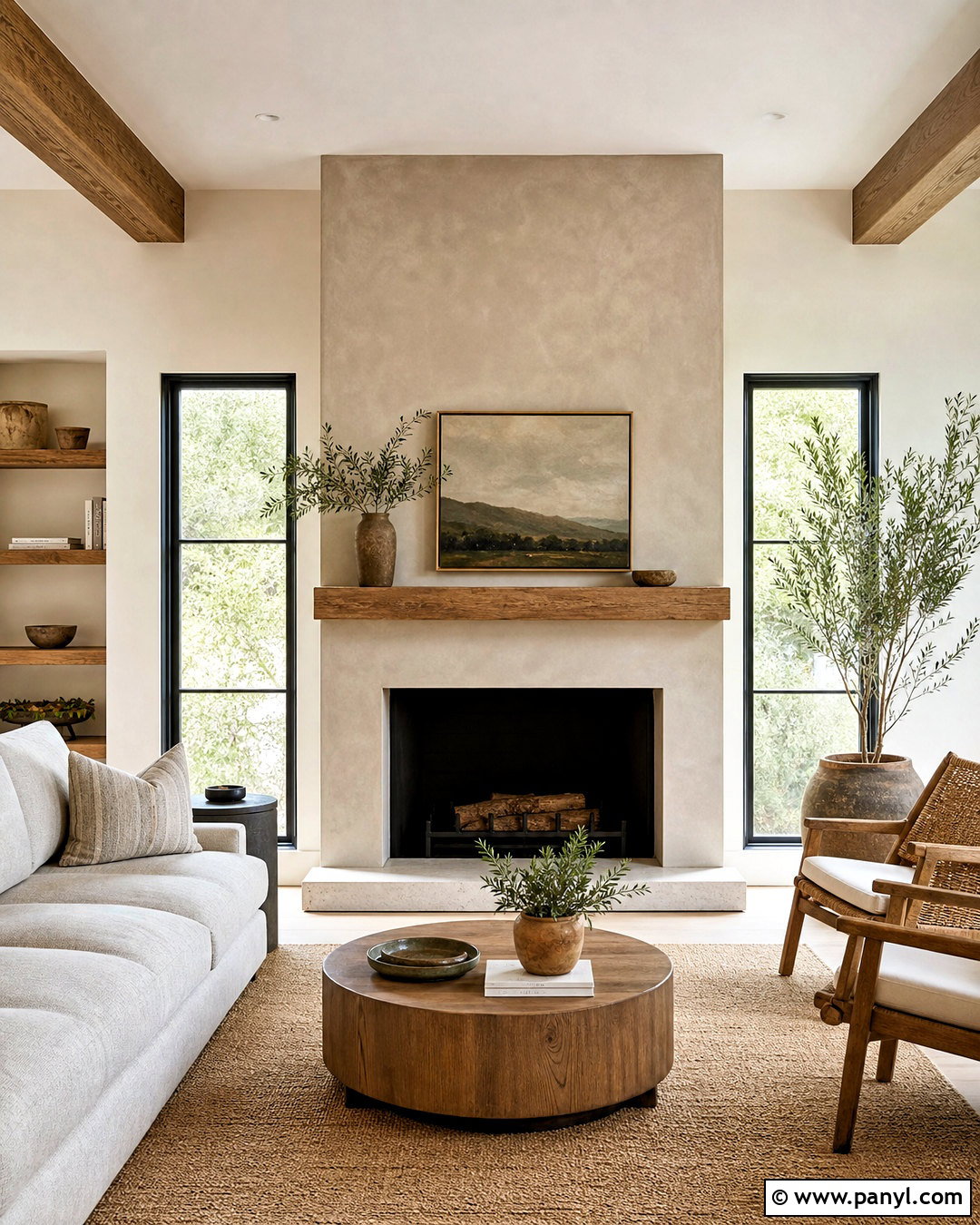 Limewash Fireplace Wall - 20 flat fireplace wall ideas