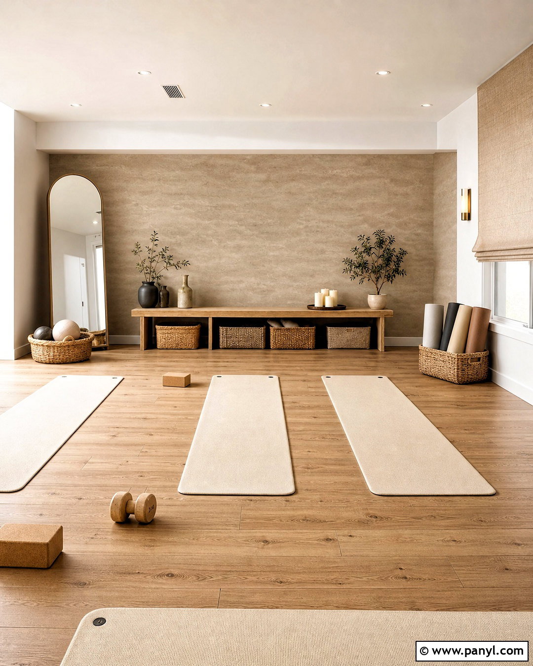 Limewash Home Gym Accent Wall - 20 home gym accent wall ideas