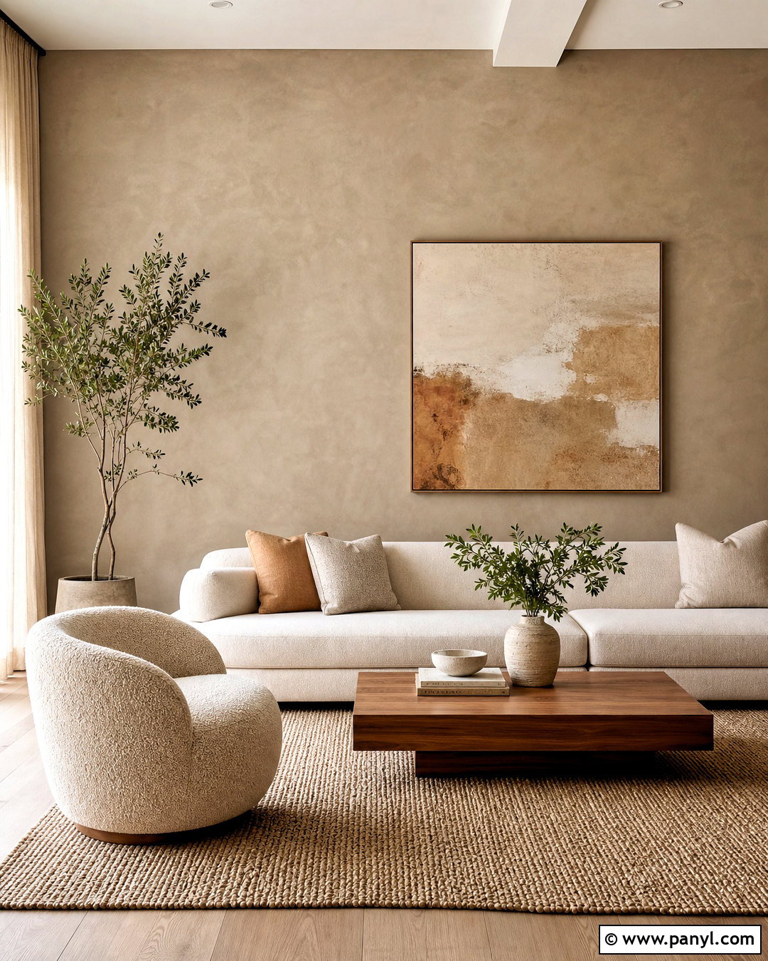 Limewash Living Room Accent Wall - 20 simple accent wall ideas