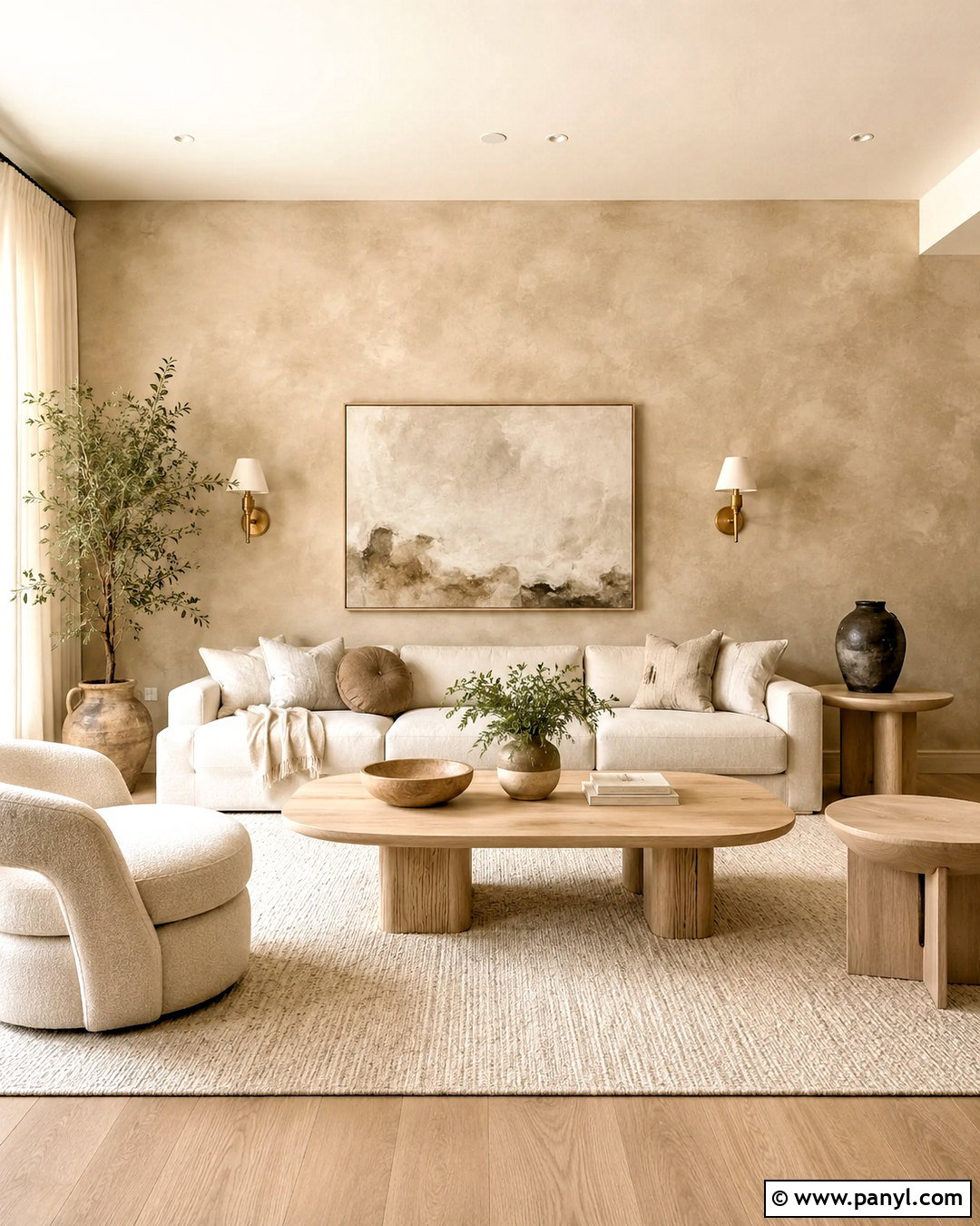 Limewash Living Room Wall - 20 latest wall designs for living room ideas