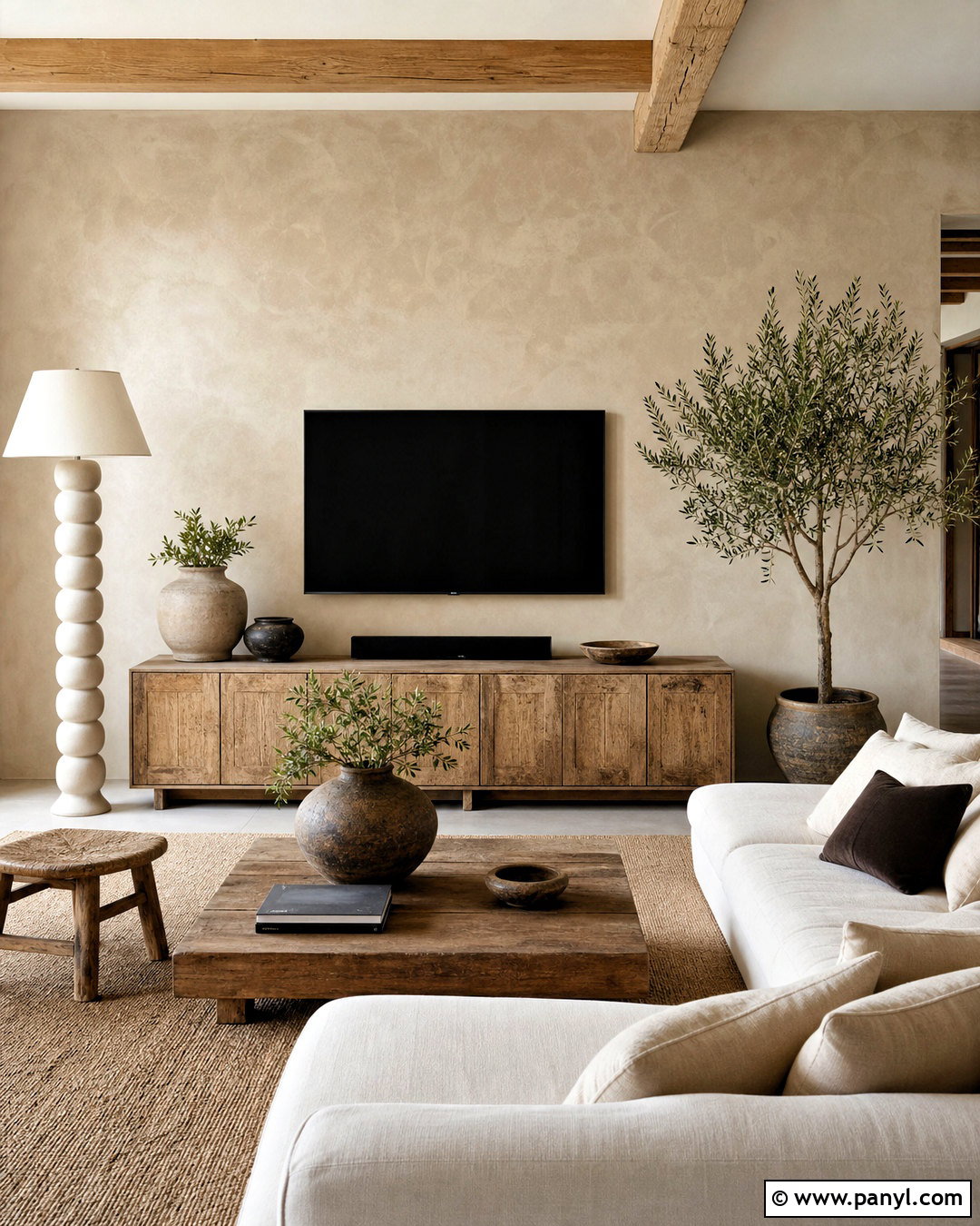 Limewash TV Back Wall - 20 tv back wall ideas