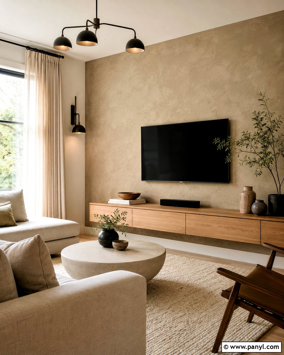Limewash TV Wall - 20 Wall Paint For Tv Wall Ideas