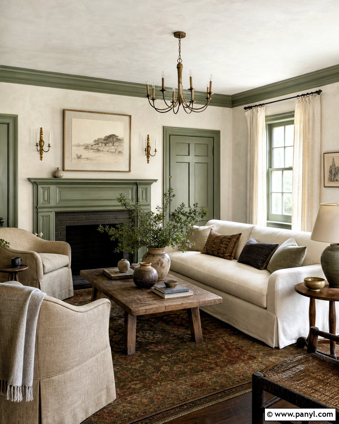 Limewash White Walls Green Trim - 20 white walls green trim ideas