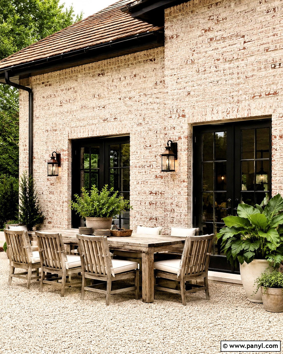 Limewashed Brick Outdoor Wall - 20 outdoor wall covering ideas