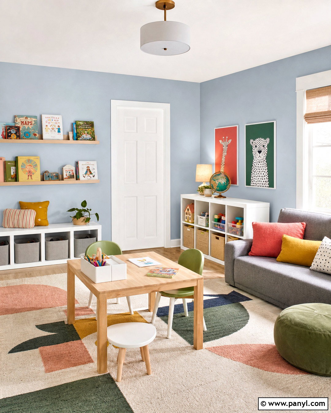 Little Boy Blu Baby Blue Playroom - 20 baby blue paint colors