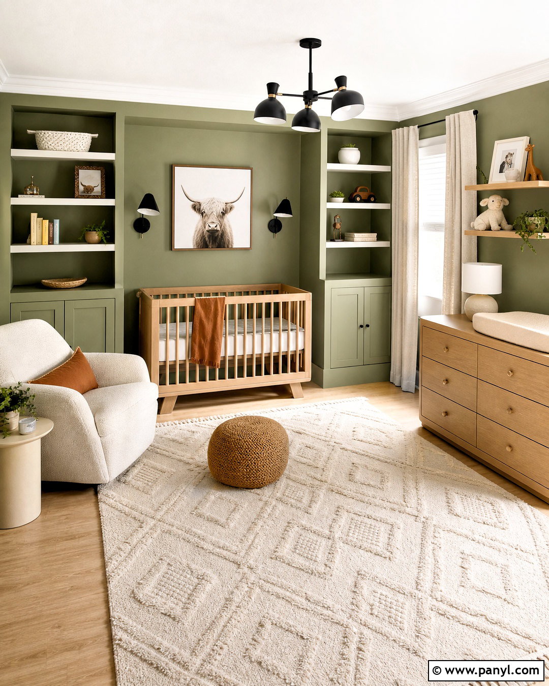 Liveable Green Modern Nursery - 20 sherwin williams green nursery ideas