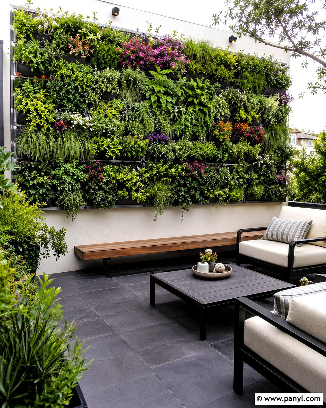 Living Green Outdoor Wall - 20 outdoor wall covering ideas