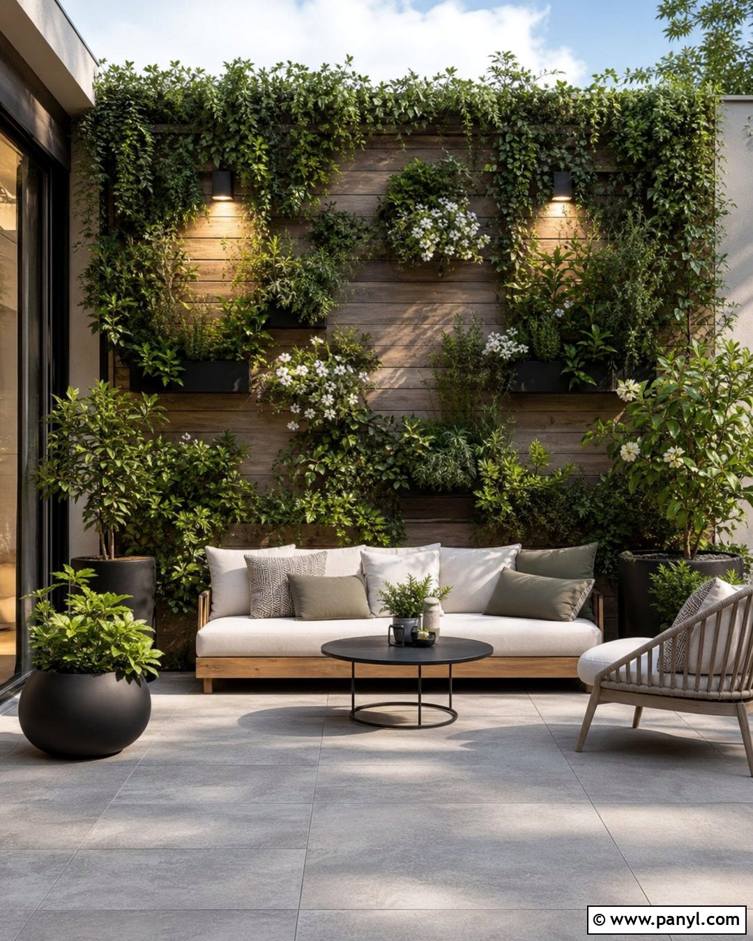Living Outdoor Accent Wall - 35 Outdoor Accent Wall Ideas