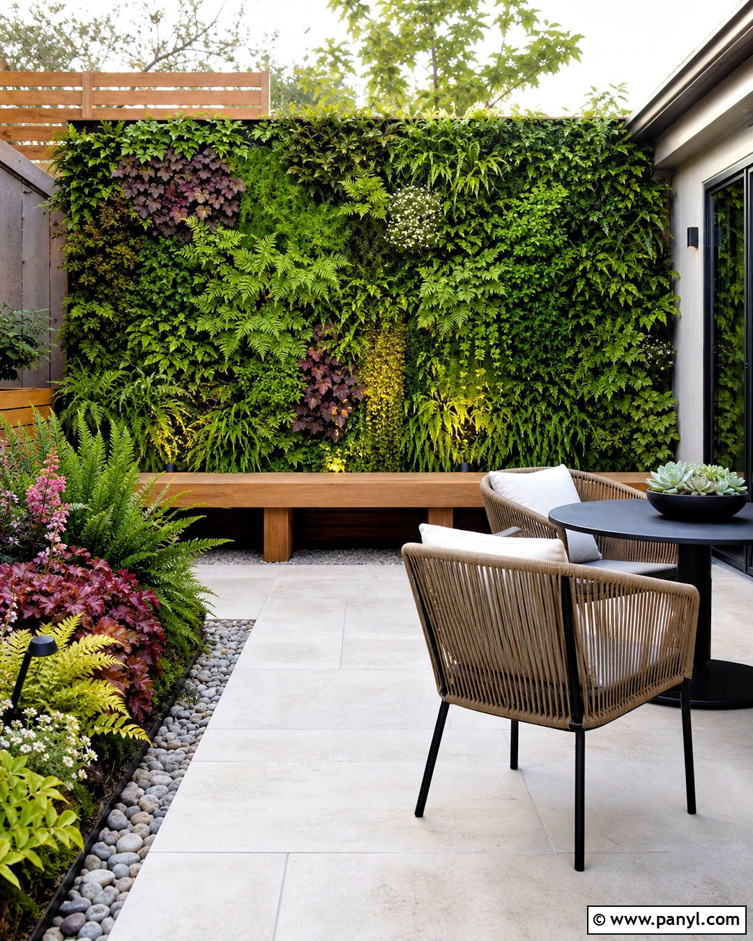 Living Plant Wall - 20 backyard wall design ideas