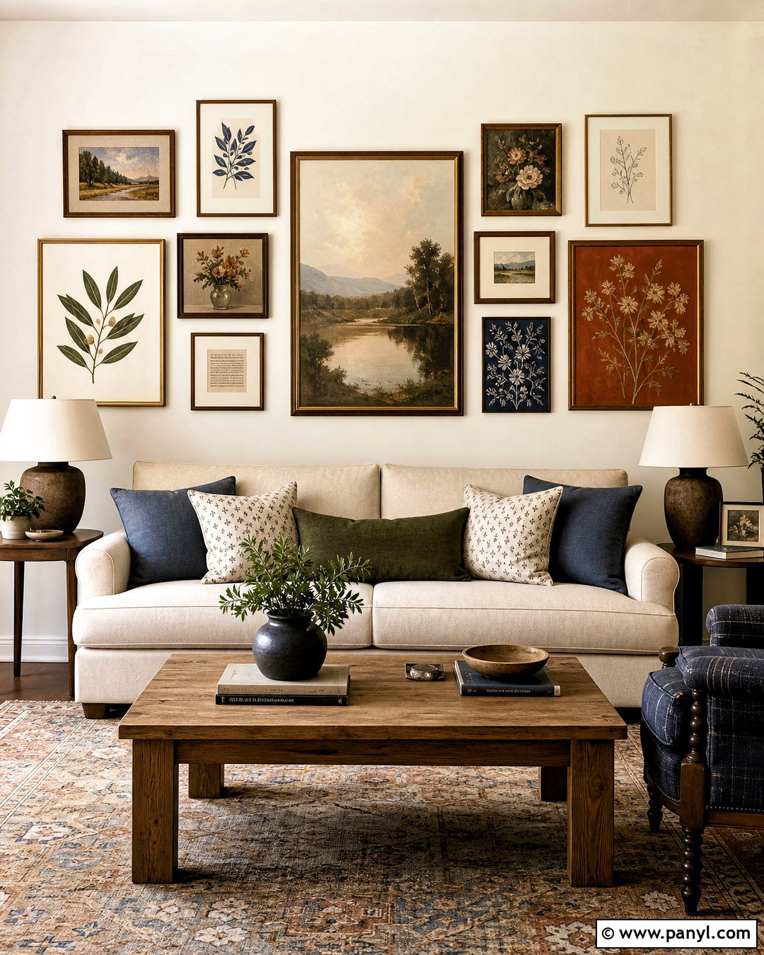 Living Room Gallery Wall - 20 gallery wall ideas